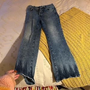 Free people high waisted jeans!